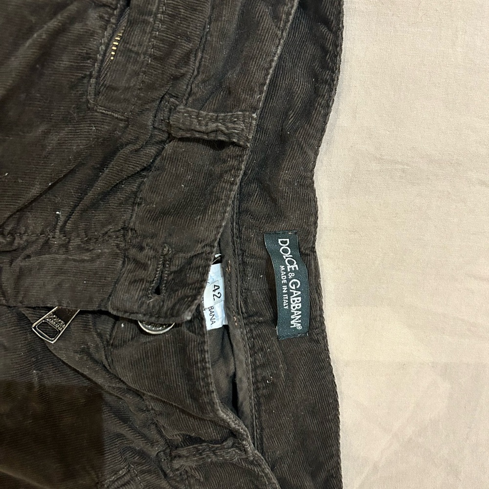 Dolce & Gabbana Corduroy Brown Skinny cordoroy pants